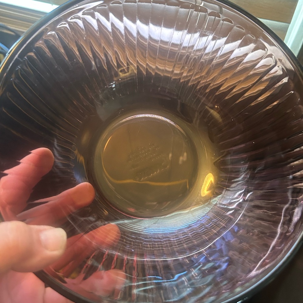 Pyrex Purple Glass Mixing Bowl vintage